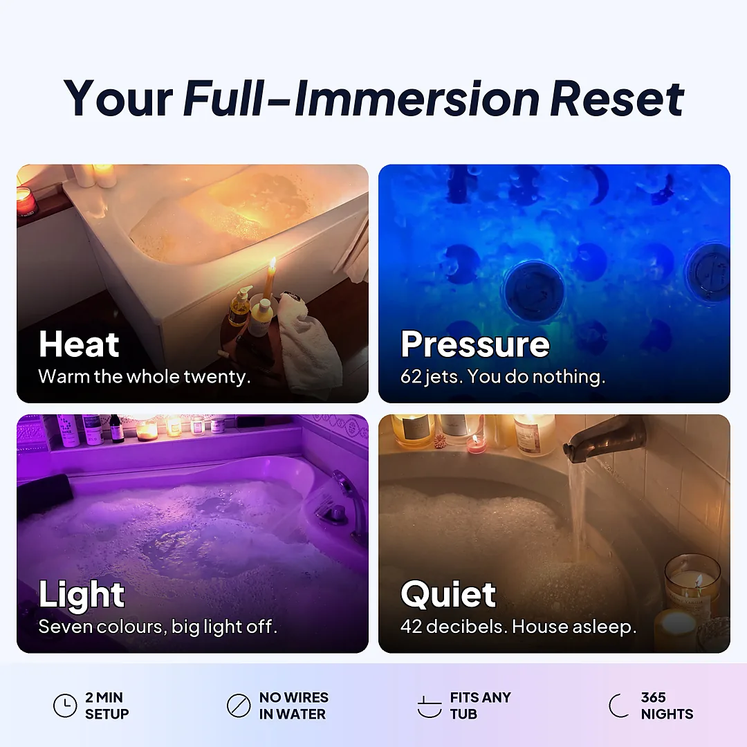 Your Full-Immersion Reset: heat, pressure, light and quiet